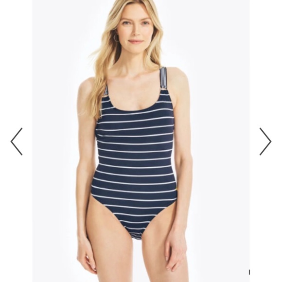 Nautica One Piece Swimsuit Ruched 1 piece style
Adjustable strapsFully lined NWT - Picture 2 of 9